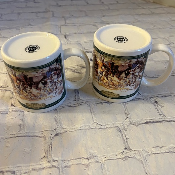 CURRIER & IVES (2) MUG/CUPS YORK CENTRAL PARK WINTER (1862) THEMED - Picture 4 of 6